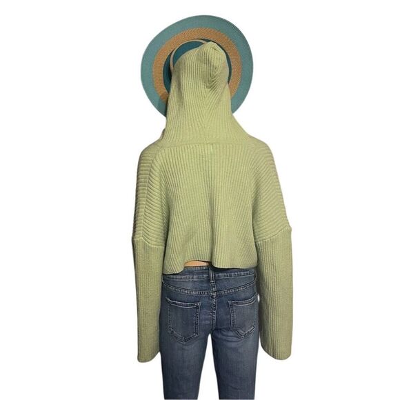 Princess Polly Women's Green V-Neck Cropped Sweater Size M/L - Picture 6 of 8